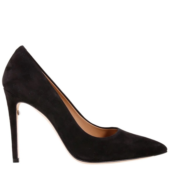 Salvatore Ferragamo Black Suede Pointed toe heel (size 5.5) - Picture 1 of 3